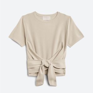 Modern citizen Jude cropped wrap knit top medium